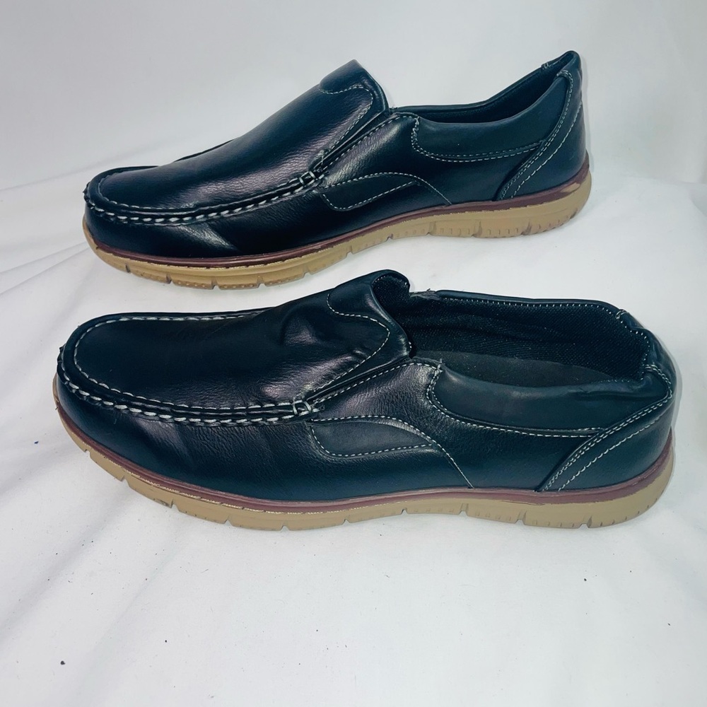 Men's Black Leather Loafers